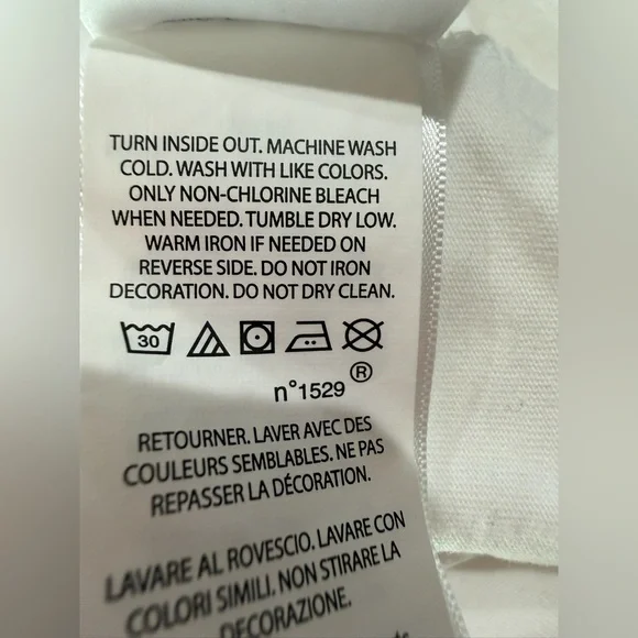 Polo by Ralph Lauren White Graphic Slim Fit 100% Cotton Long Sleeve Shirt size L - Picture 6 of 7